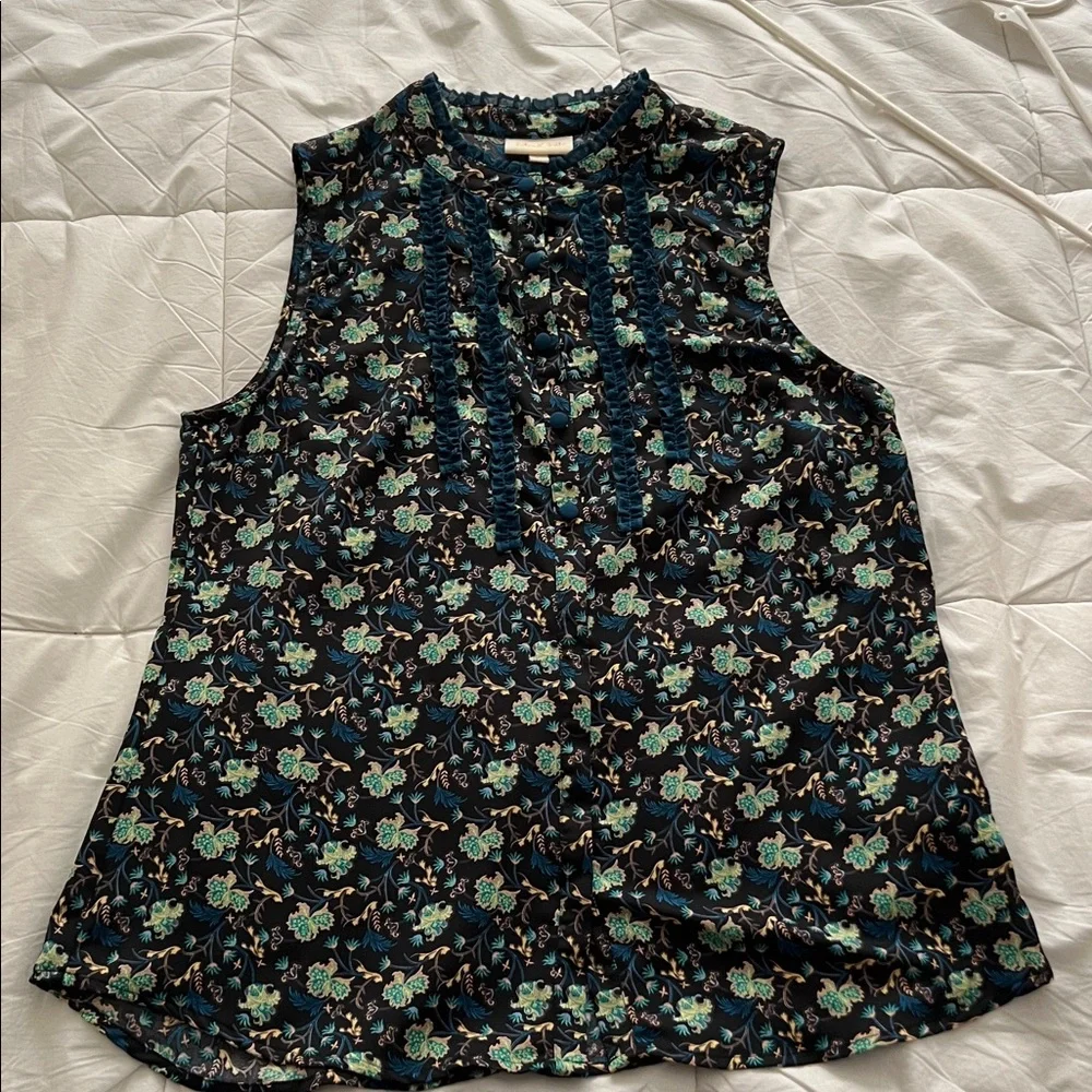 Beautiful paisley Modcloth sleeveless top 🦚 - Picture 4 of 6